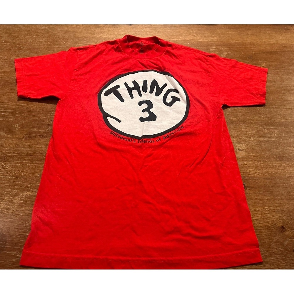 Thing‎ 3 Universal Studios Size M T-shirt Red Island Of Adventure